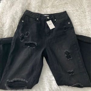 NWT Forever 21 wide leg girlfriend jeans